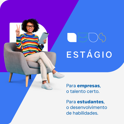 Para empresas, o talento certo. Para estudantes, o desenvolvimento de habilidades. Acesse nossa página de Estágio e saiba mais.