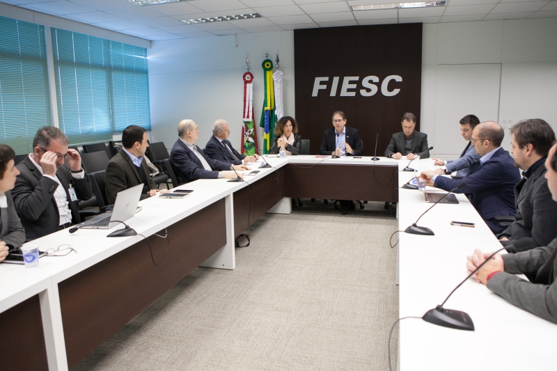 Em visita à FIESC, comitiva italiana conhece iniciativas voltadas à inovação