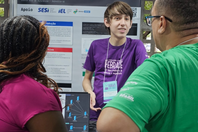 Projeto da Escola SESI/SC conquista três prêmios na maior feira de ciências do país